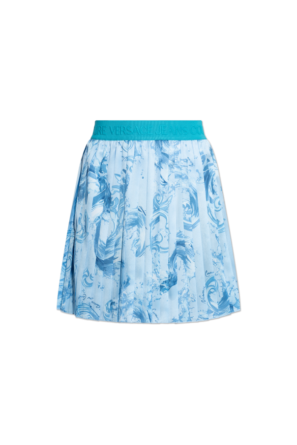Pleated skirt with 