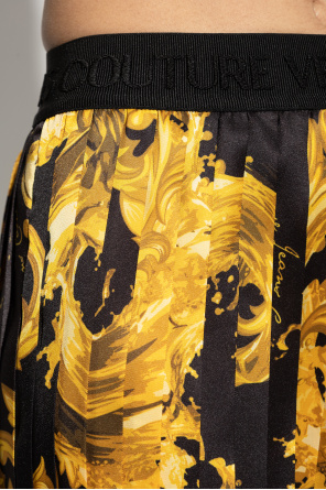 Versace Jeans Couture Pleated skirt with 'barocco' pattern