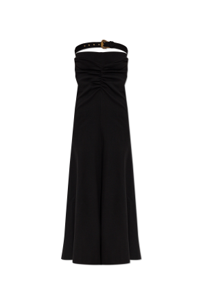 Długa spódnica z dekoracyjnym paskiem od Versace Jeans Couture