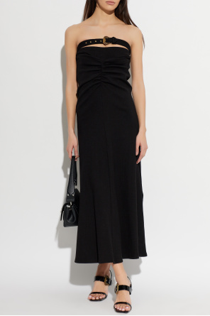 Długa spódnica z dekoracyjnym paskiem od Versace Jeans Couture