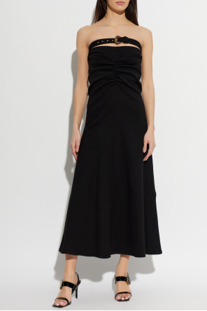 Versace Jeans Couture Długa spódnica z dekoracyjnym paskiem