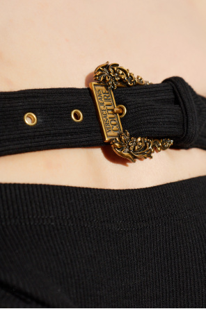 Versace Jeans Couture Długa spódnica z dekoracyjnym paskiem