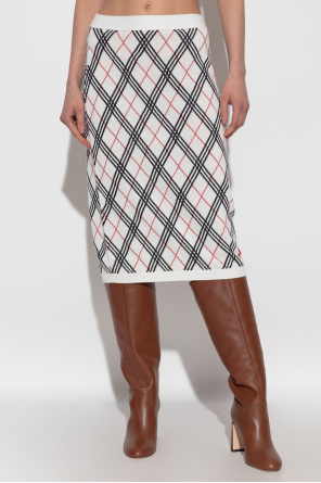 Burberry Plaid pattern skirt