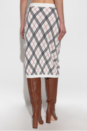 Burberry Plaid pattern skirt