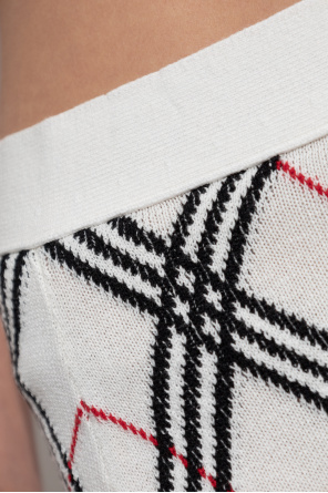 Burberry Plaid pattern skirt