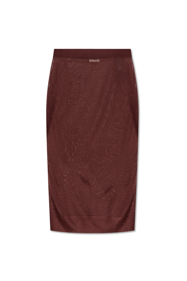 Saint Laurent Skirt with Elastic Waistband