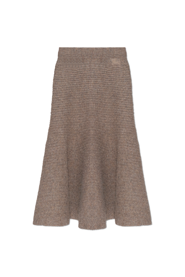 Wool skirt with asymmetrical cut od Burberry