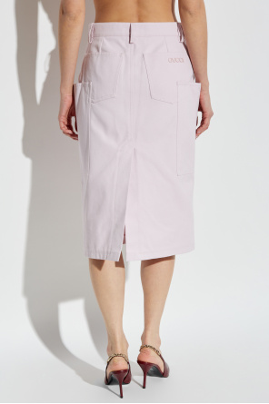 Gucci Falda con abertura trasera