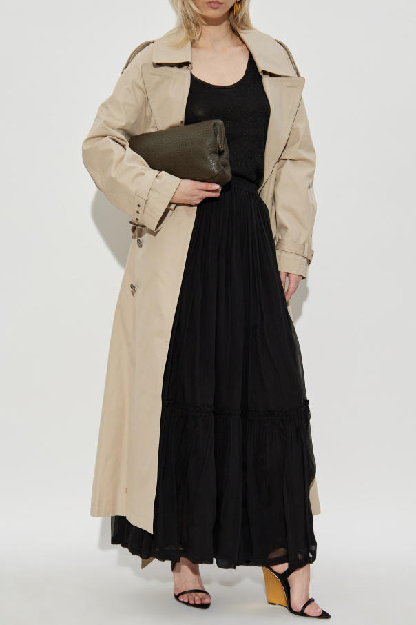 Saint Laurent Falda de seda