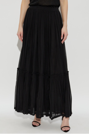 Saint Laurent Falda de seda