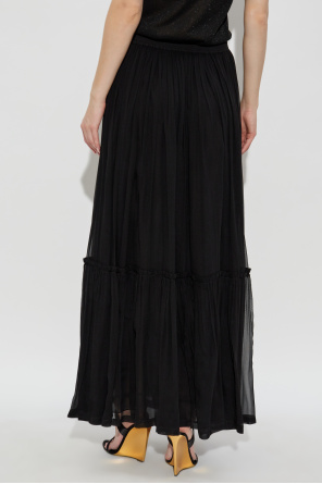 Saint Laurent Falda de seda
