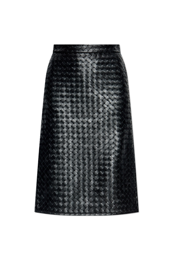 Leather skirt with side slit, zdjęcie 1 Leather skirt with side slit od Bottega Veneta