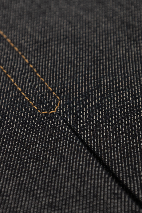 Gucci Kids Falda vaquera con pliegues