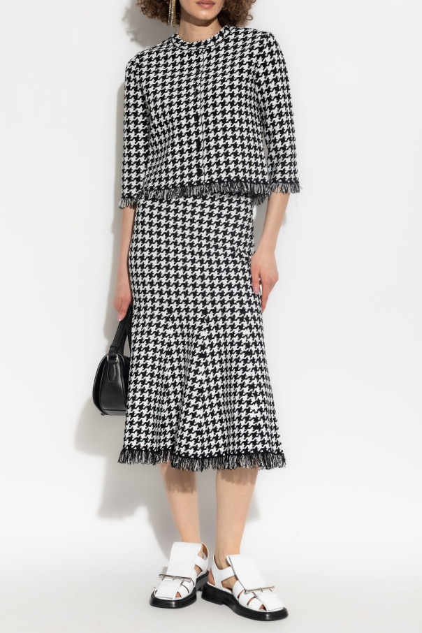 Alexander McQueen Saia com padrões