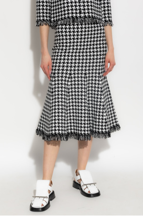 Alexander McQueen Saia com padrões