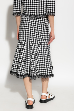 Alexander McQueen Saia com padrões