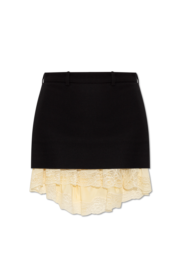 Short skirt with lace insert, zdjęcie 1 Short skirt with lace insert od Balenciaga