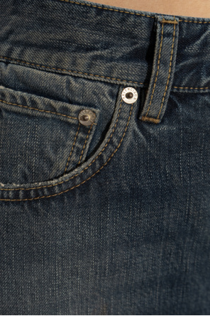 Balenciaga Jeansowa spódnica z efektem `vintage`