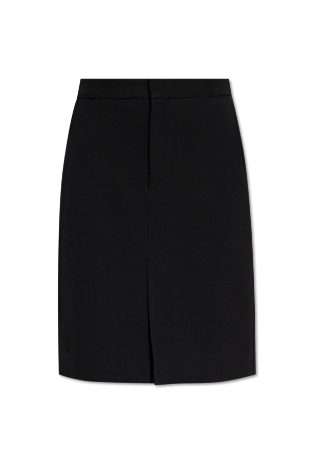Wool skirt with slits od Bottega Veneta
