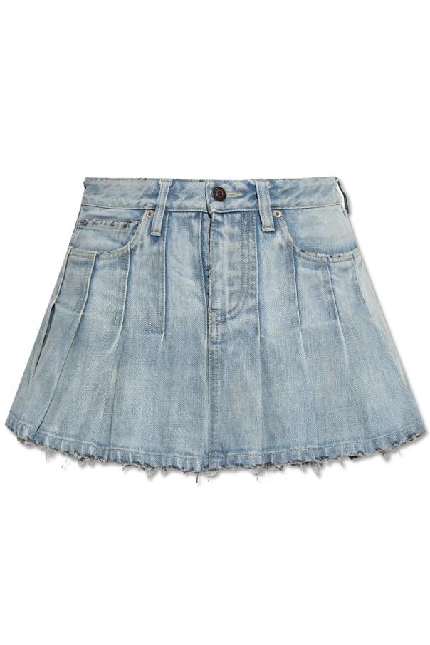 Pleated denim skirt od Balenciaga