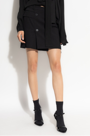 Balenciaga Falda con botones decorativos