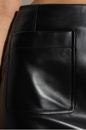 Bottega Veneta Leather skirt with pockets