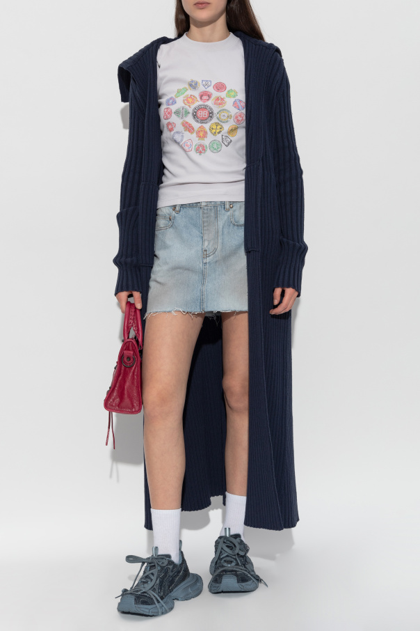 Balenciaga Short denim skirt