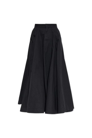 Denim skirt with pockets