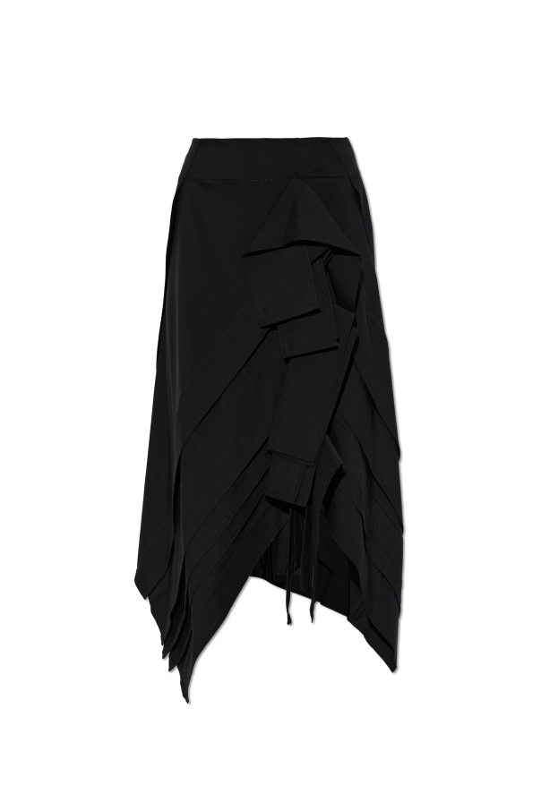 Wool skirt with an asymmetrical cut od Bottega Veneta