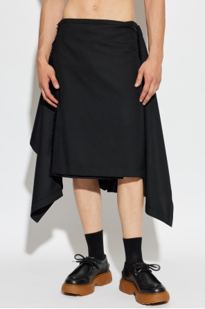 Alexander McQueen Plisowana spódnica o asymetrycznym kroju