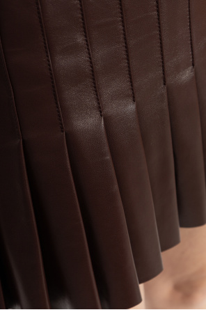 Alexander McQueen Short leather skirt