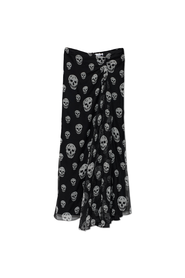Silk skirt with monogram od Alexander McQueen