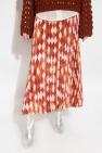 forte forte Patterned pleat-front skirt