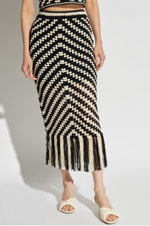 Zimmermann Crocheted skirt with fringes