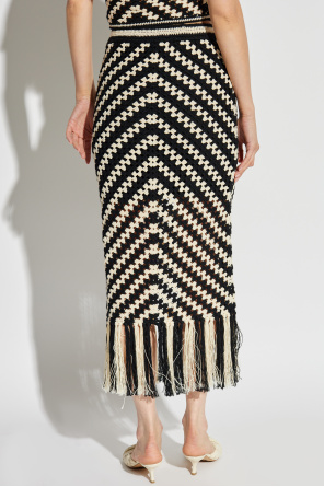 Zimmermann Crocheted skirt with fringes