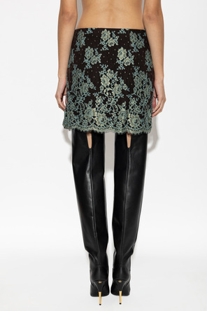 Valentino Garavani Lace skirt with lurex thread