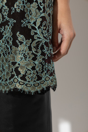 Valentino Garavani Lace skirt with lurex thread