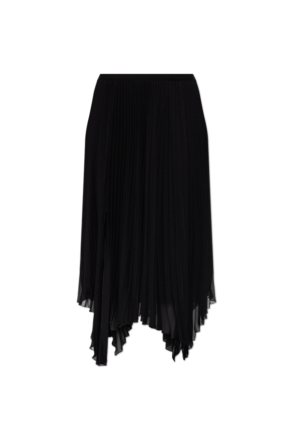 Pleated skirt with slit od Valentino Garavani