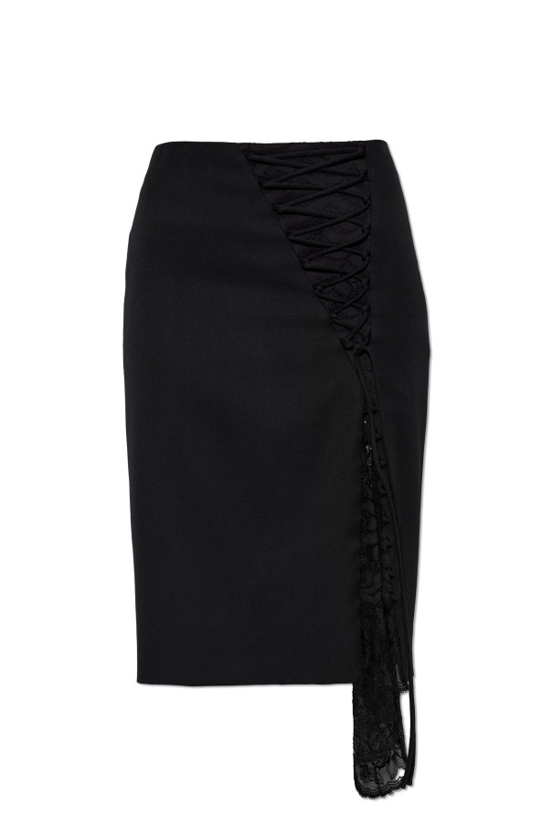 Skirt with lace insert od Alexander McQueen