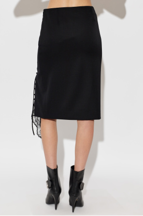 Alexander McQueen Skirt with lace insert