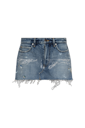 Jeansowe szorty z efektem ‘vintage’