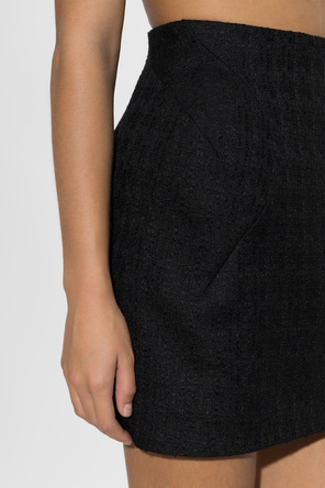 Alexander McQueen Tweed skirt with sewn-in hip pads