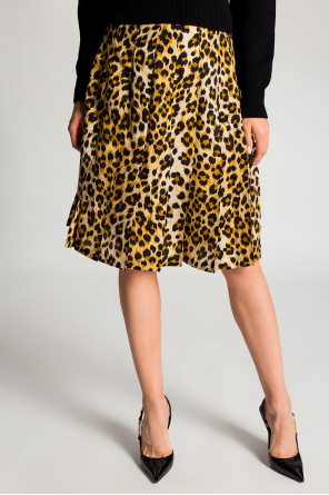 Moschino Leopard-printed skirt