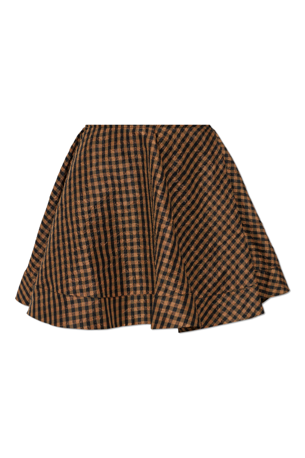 Plaid pattern skirt od Ganni