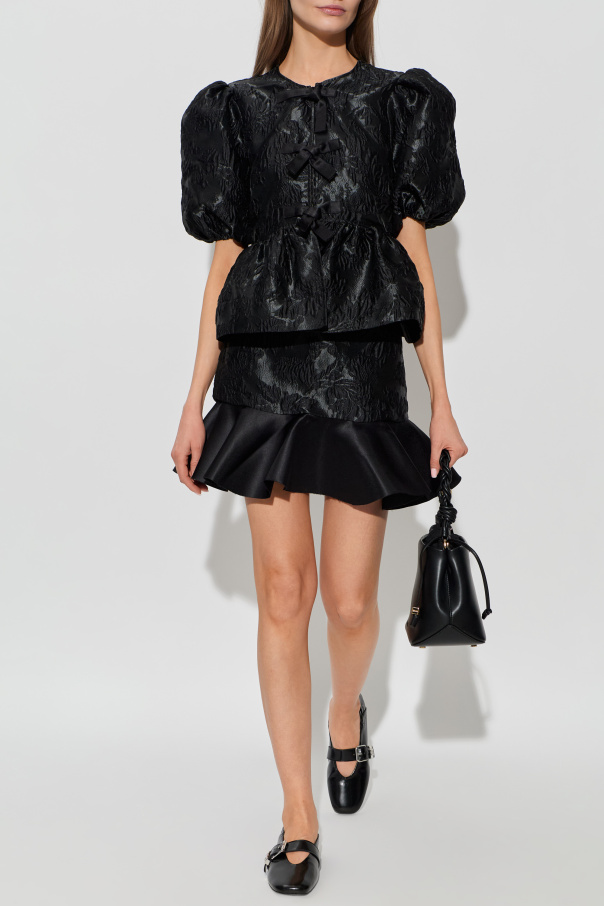 Ganni Falda con estampado floral