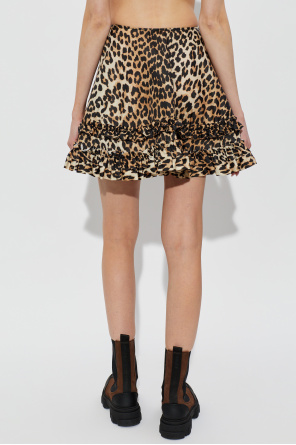 Ganni Falda con volantes