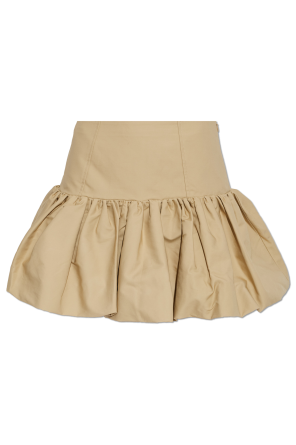 Short skirt with ruching