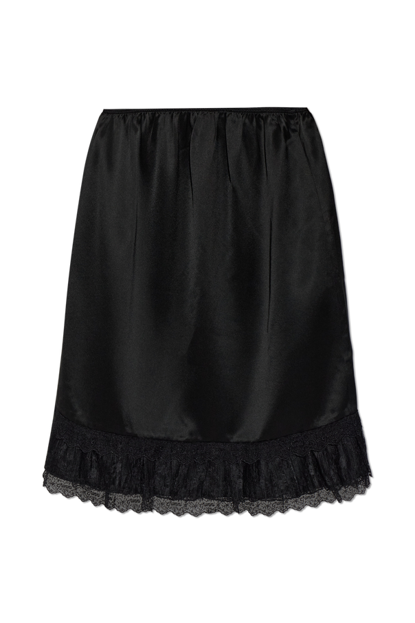 Satin Skirt with Lace Trim od Ganni