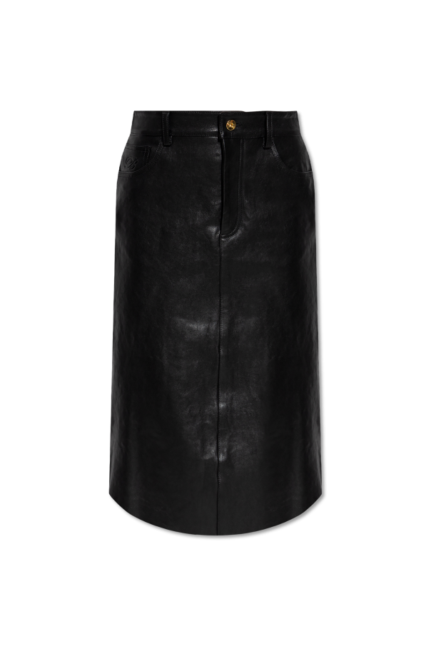 Blumarine Leather skirt