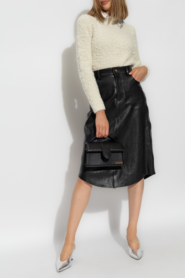 Blumarine Leather skirt